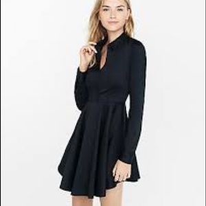 Express Clothing Fit and Flair Shirt Dress size 2